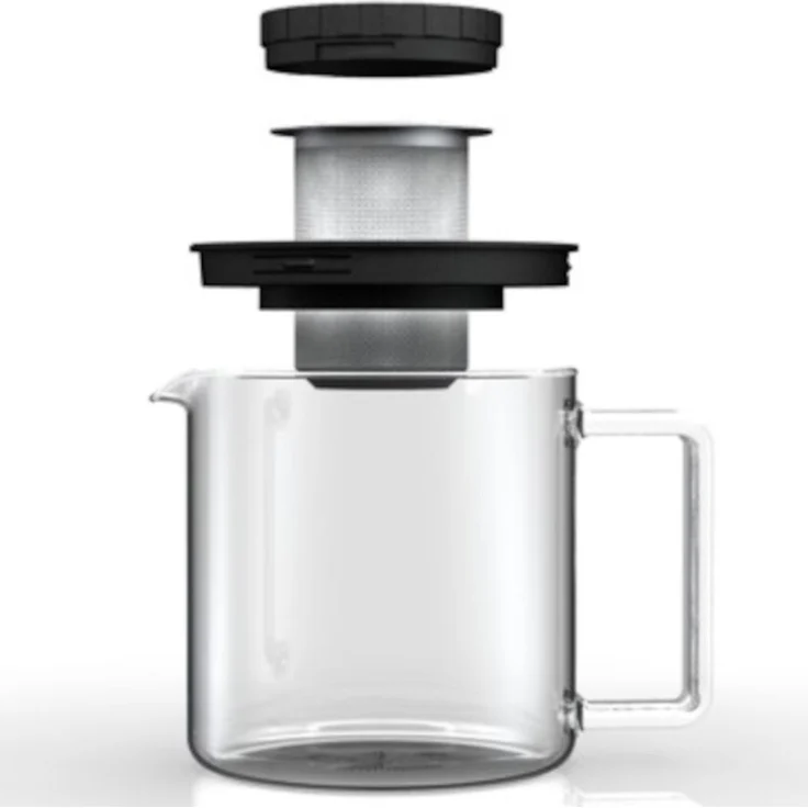 BOHEMIA CRISTAL Teekanne mit Metallsieb und Kunststoffdeckel 1,3 l – Bild 3