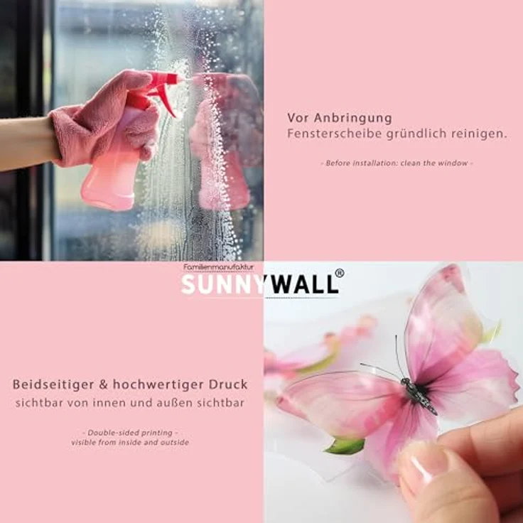 Sunnywall Fensterdekoration wiederverwendbares Fensterbild Igel Gärtner in Latzhose, wiederverwendbar, statisch haftend, beidseitiger Druck – Bild 7