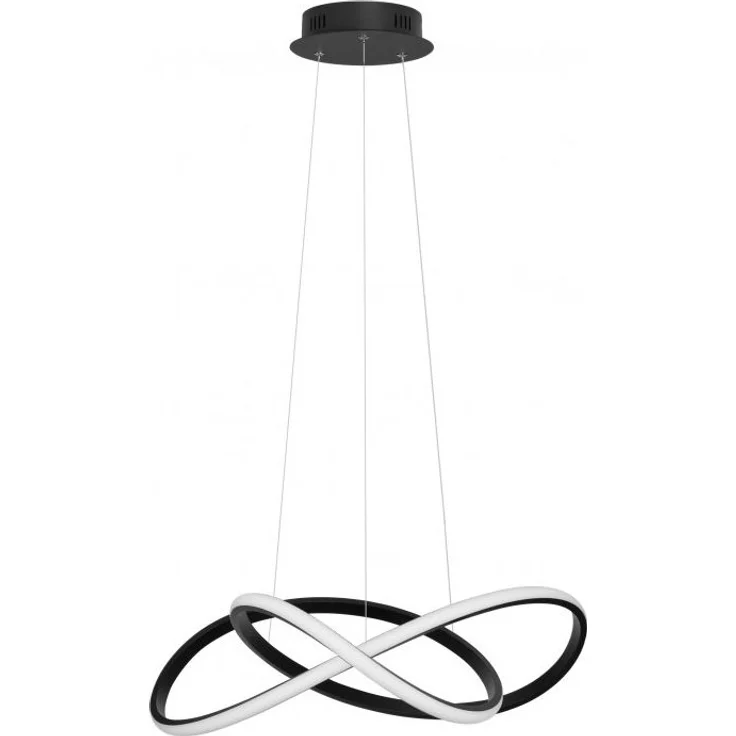 Nova Luce 9248107 AMARA LED Pendelleuchte 56cm 3000K Schwarz – Bild 2
