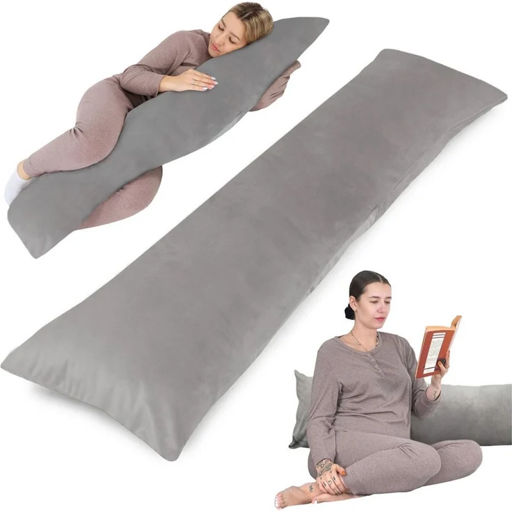 Totsy Baby Seitenschläferkissen Schwangerschaftskissen 40x145 cm - Kuschelkissen Schlafkissen – Bild 1