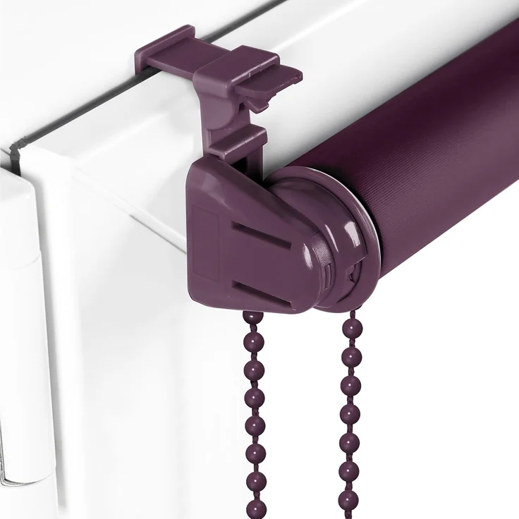 Verdunkelungsrollo Klemmfix ohne Bohren 95x150 cm Violett Verdunklungsrollo Fensterrollo Rollo Seitenzugrollo Klemmrollo für Fenster & Tür – Bild 2