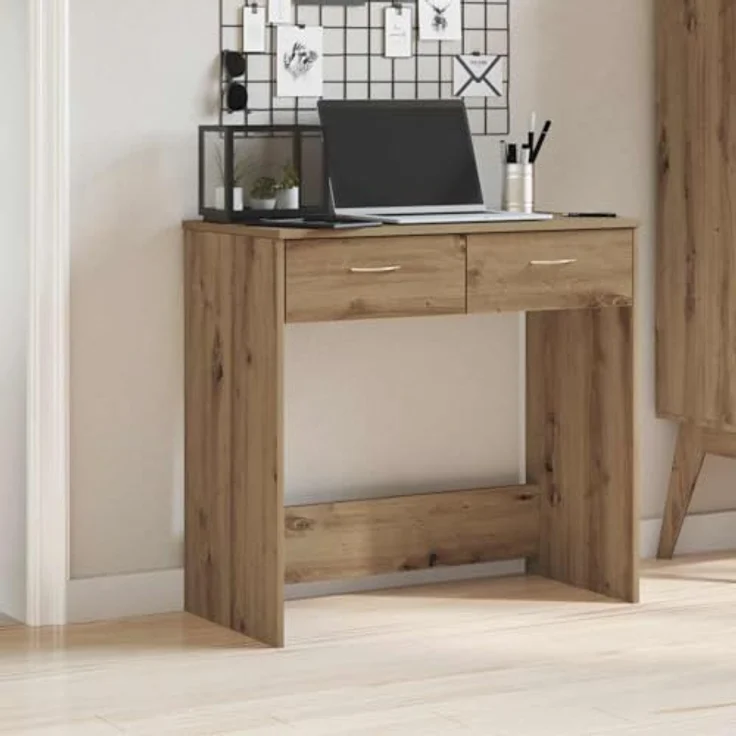 vidaXL Schreibtisch Artisan-Eiche 80x40x75 cm Holzwerkstoff 855993 – Bild 3