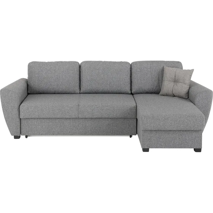 Home affaire Ecksofa Quin L-Form, mit Bettfunktion, Bettkasten und Zierkissen, mit Federkern