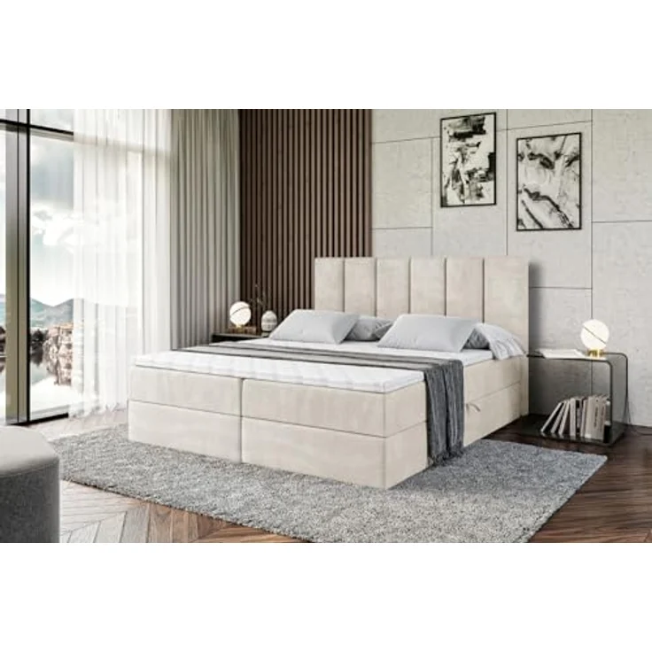 ALTDECOR Boxbett BOXI1 (Multipocket-Matratze H4, H3 Matratze Bonellfederung, Topper, Kopfteil) – Bild 6