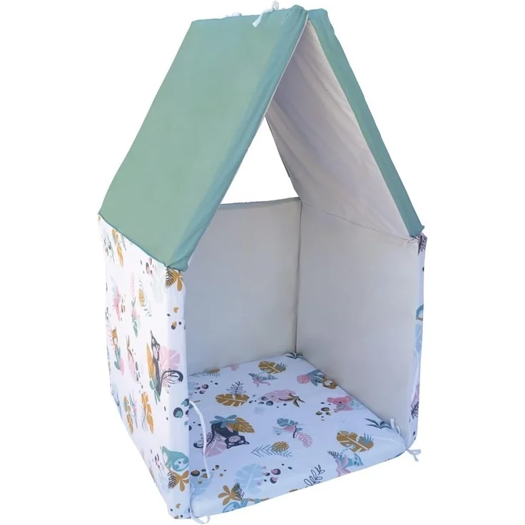 Tinéo - Krabbeldecke – großer Spielteppich für Babys – Motorikmatte – Bodenmatte für Babys – multifunktional 5-in-1 – 120x180 cm (Jungle Buddies) – Bild 7