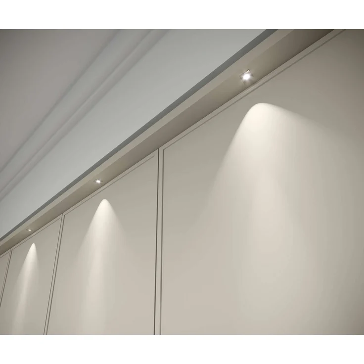 OTTO home Drehtürenschrank Opera Parsol-Glastüren, LED-Glasbodenbeleuchtung, mit und ohne Kranz Glastüren, UV-Lack, LED-Innenbeleuchtung, Soft-Close-Funktion – Bild 3