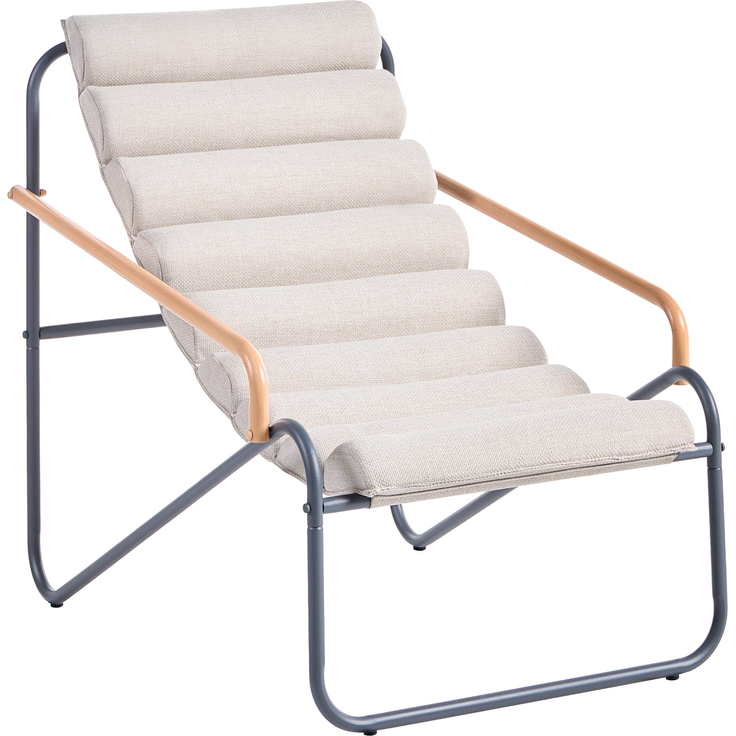 Lounge Set mit Tisch 2-Sitzer PASTO Metall Dunkelgrau – Bild 4