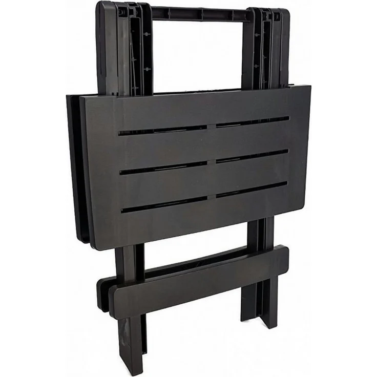 Progarden Beistelltisch Campingtisch Kunststoff Klapptisch Klein 50x45x43cm Schwarz (1-St), UV-Beständig, Robust, Wetterfest, Made in Italy, Hochwertig – Bild 3