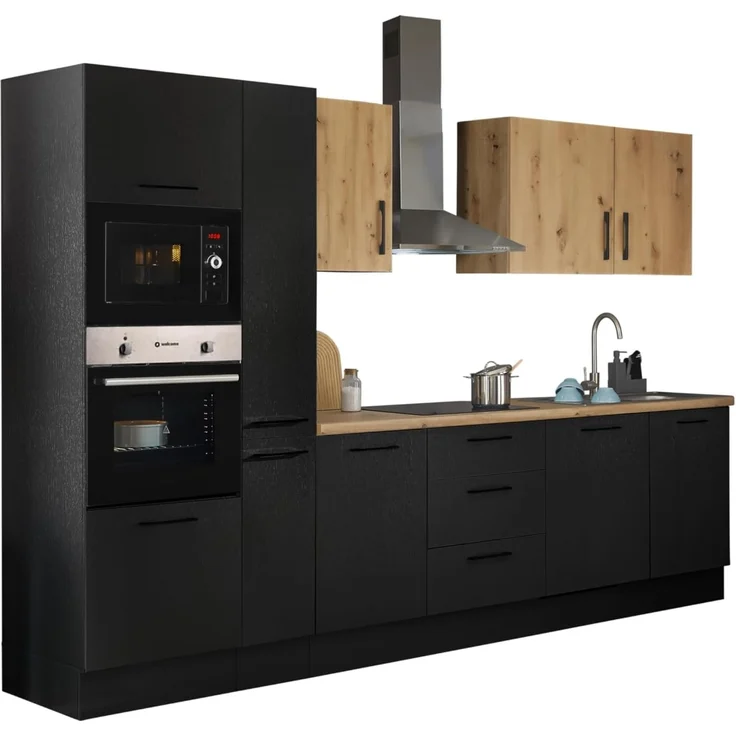 BASIC by Balculina Küchenzeile Turin, Breite 310 cm, wahlweise mit E-Geräten – Bild 1