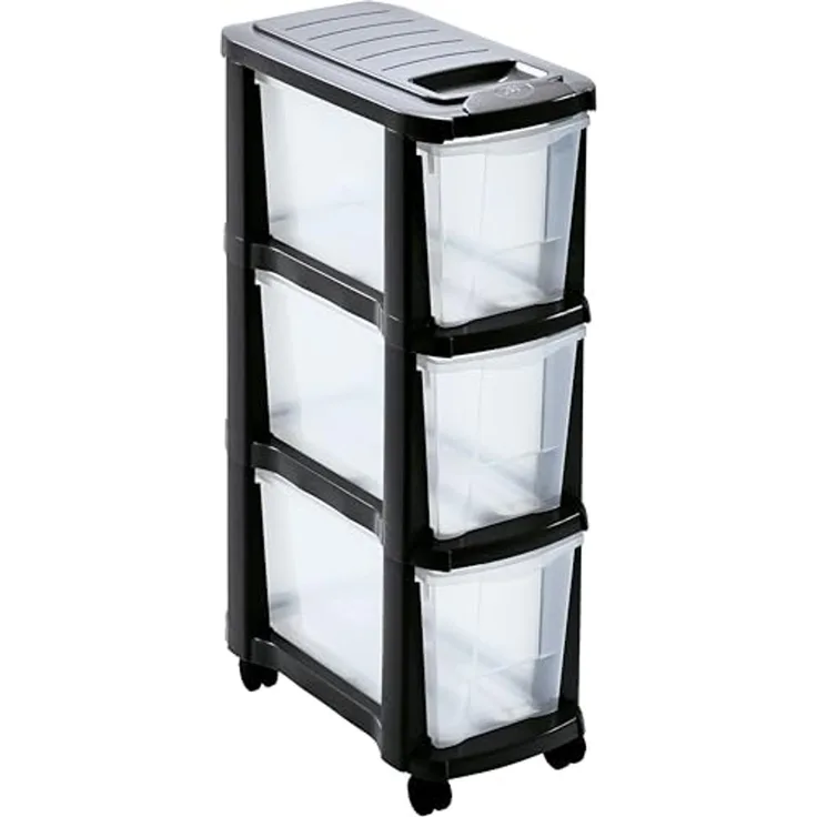 Mondex Schubladen Rollcontainer Turm Wagen Wäschesortierer schmal