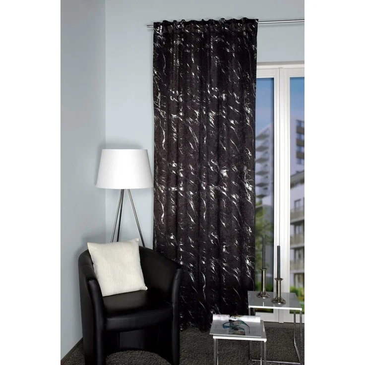 HOME WOHNIDEEN Vorhang FORCE (1 St), Multifunktionsband, verdunkelnd, Kombibandschal bedruckt – Bild 1