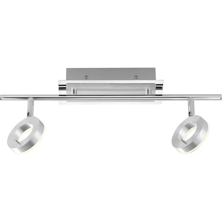 SILEDA Paul Neuhaus Deckenleuchte, aluminium matt 2xLED-Board 6W 3000K Badleuchte, IP4410931 – Bild 1