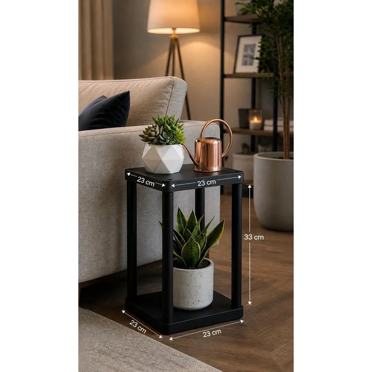 Skye Decor 'Sakura 2 - Black' Kunststoff-Mehrzweckregal, Schwarz, 23 x 35 x 23 cm – Bild 2