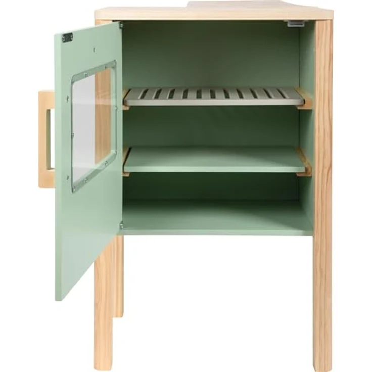 small foot Kaufladen & Kinderküche Fresh, vielseitig nutzbar als Imbiss, Kiosk oder Marktstand, Salbeigrün – Bild 12