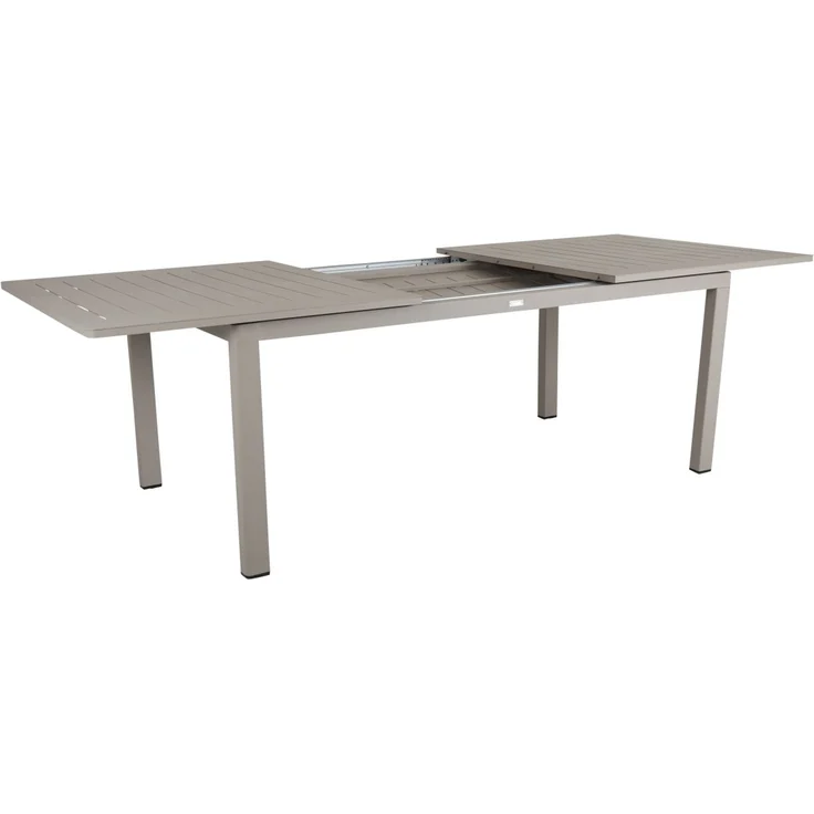 Gartenesstisch Lomma aus Aluminium, modern ausziehbar, Taupe, für 8-10 Personen – Bild 4