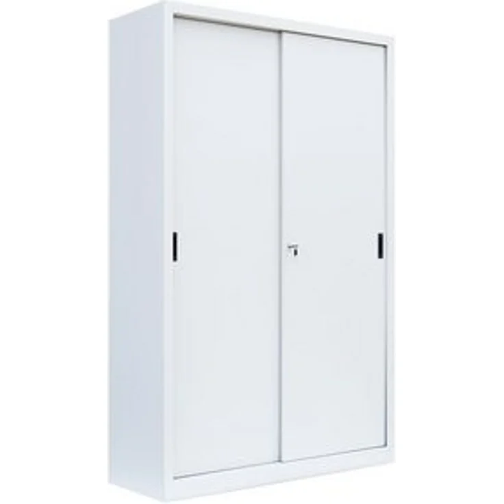 Steelboxx Schiebetürenschrank Lüllmann® Schiebetürenschrank, 5 OH, 1950 x 1200 x 450 mm (1-St) Komplett verschweißt und montiert - keine Montage erforderlich – Bild 6