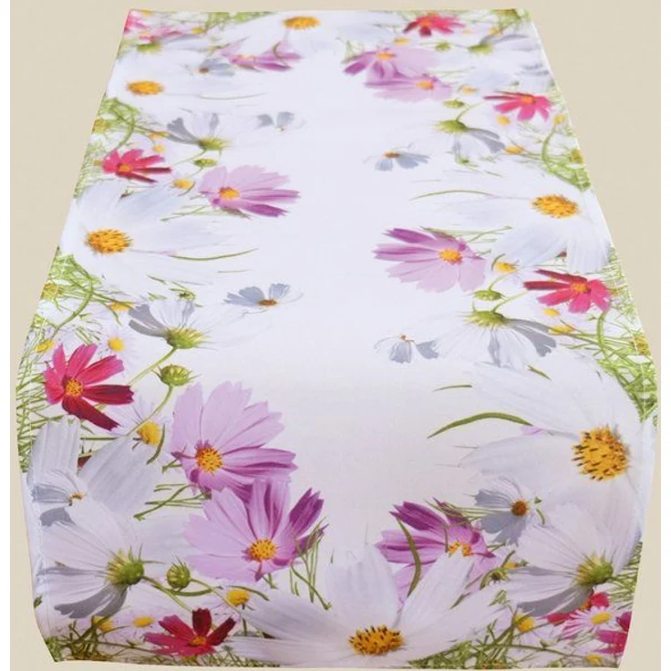 texpot Tischdecke Tischläufer Druckmotiv Blumen Frühling Sommer Tischdeko (1-tlg) – Bild 4
