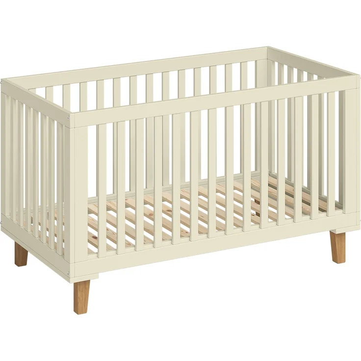 Bellabino 'Liri' Babybett 70x140 cm, beige, 3-fach höhenverstellbar, Kinderbett umbaubar zum Juniorbett (inkl. Umbauseiten) – Bild 11