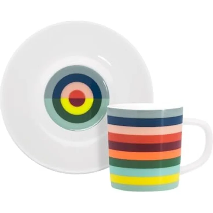 Espressotasse mit Unterteller in 3 Designs Ø 5,4/ 80 ml - Remember Lorenzo