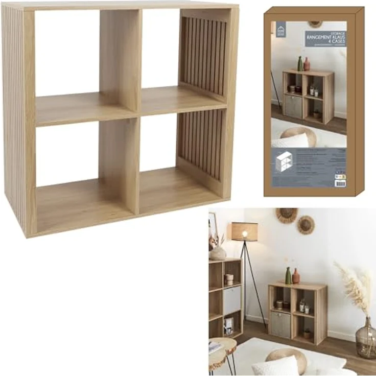HOME DECO FACTORY Kommode Skandinavisch 3 Schubladen Holzoptik – Bild 8