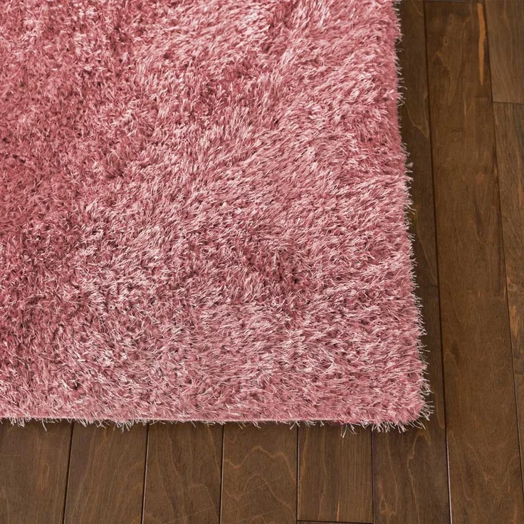 HOME DELUXE Hochflor Teppich SOFI - 110 x 60 cm Altrosa – Bild 4