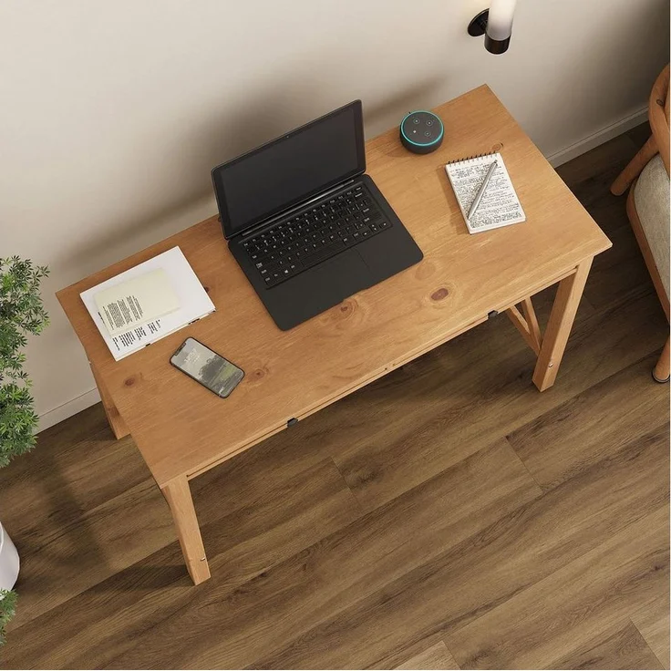 IDIMEX Schreibtisch ADRIAN, Bürotisch mit 2 Schubladen aus Massivholz, Computertisch Landhaus – Bild 2