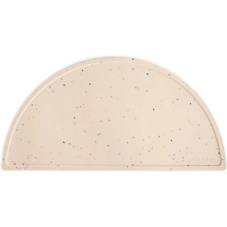 Mushie Platzset Vanilla Confetti, Silikon Platzdeckchen Malunterlage Platzset BPA-frei – Bild 1