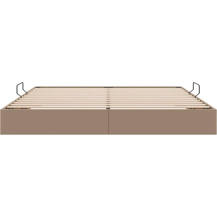 vidaXL Ottoman Bettgestell Cappuccino 200 x 200 cm Kunstleder 3442789 – Bild 7