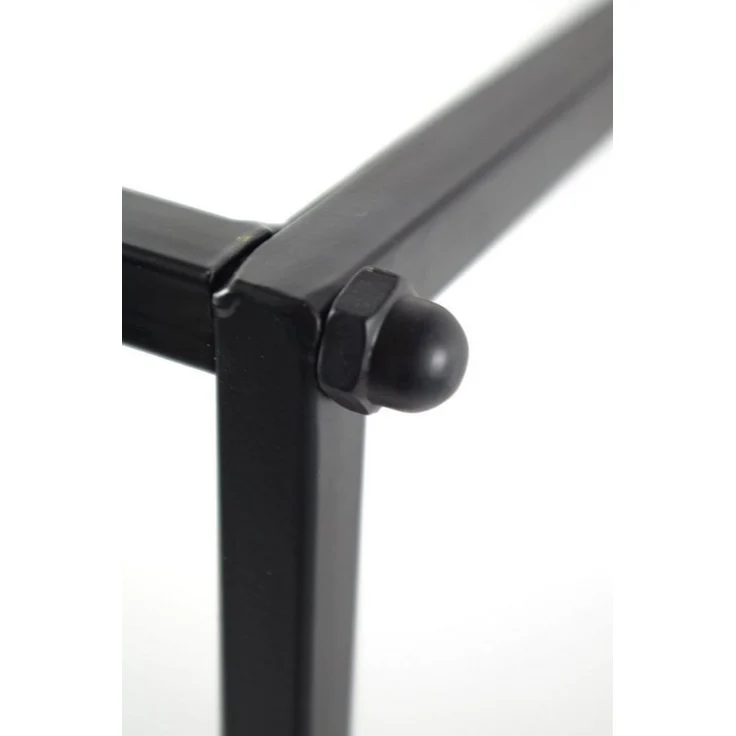 Kobolo Kaminholzregal Kaminholzständer aus schwarz lackiertem Metall 115 cm hoch, BxTxH:33x33x115 cm – Bild 3