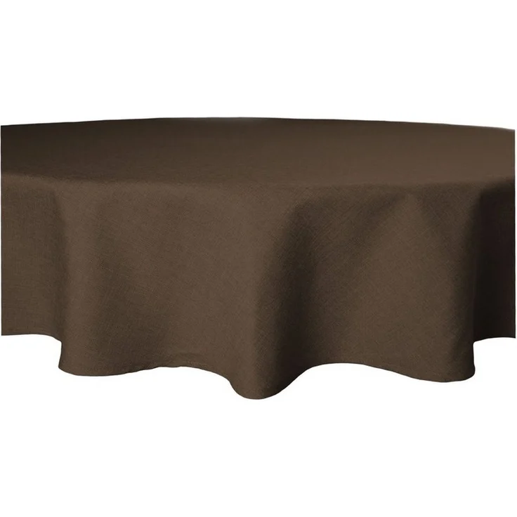 Haus und Deko Tischdecke Tischdecke rund 160 cm Ø beschichtet Leinenoptik wasserabweisend Lotus (1-tlg) – Bild 5