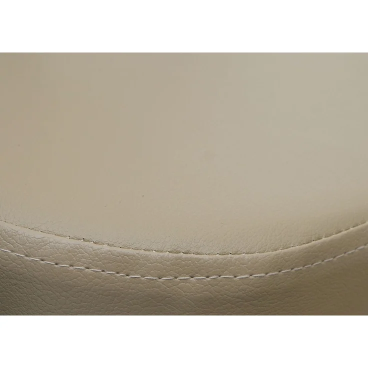 Kniestuhl mit Rückenlehne HWC-Q22, Sitz-/Kniehocker Armlehnen höhenverstellbar Rollen Kunstleder Metall ~ creme-beige – Bild 4