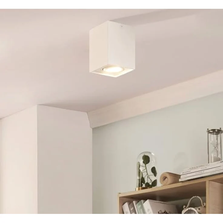 Arcchio Deckenlampe Jolina, moderne Deckenleuchte in Weiß aus Aluminium, 1 flammig, GU10, ideal für Flur, Küche und Bad – Bild 3