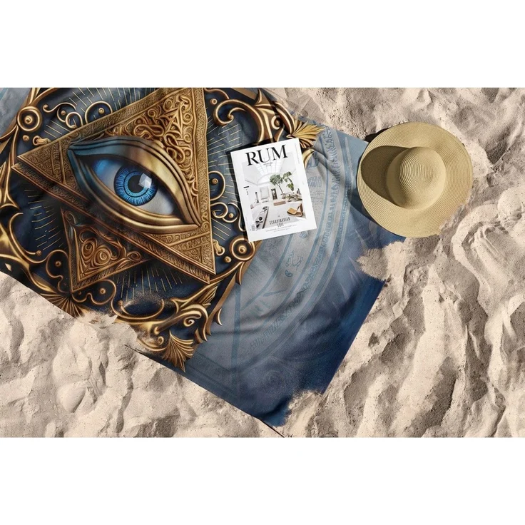Mijolnir 'Pyramid Eye 90' Strandtuch, Mehrfarbig, 90 x 150 cm – Bild 5