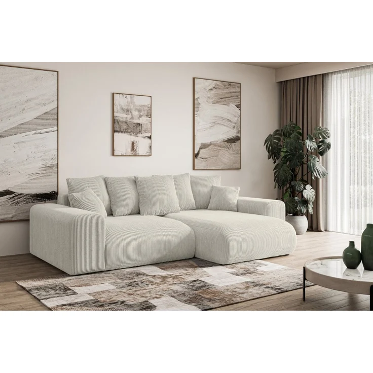 ALTDECOR Ecksofa ESKAR-L, Couch mit Schlaffunktion, Wohnzimmer - Wohnlandschaft, Corner Sofa Bett Eckcouch Couch L-Form Schlafcouch Ausziehbar – Bild 3