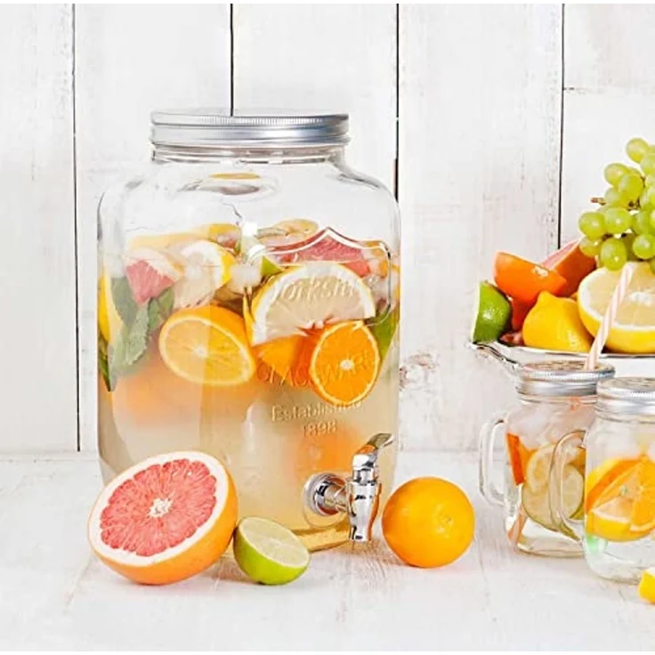 Saveur et Dégustation KV7177 Glaskrug zum Einschenken, transparent, 18 x 18 x 31 cm – Bild 4