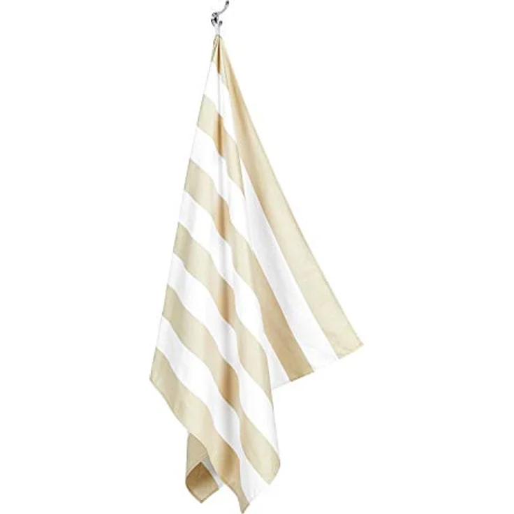 Dock & Bay Strandhandtuch, Extra Large (200x90cm) aus 100% recycelter Mikrofaser, schnell trocknend, sandabweisend, Cabana Light - Bora Bora Beige – Bild 4