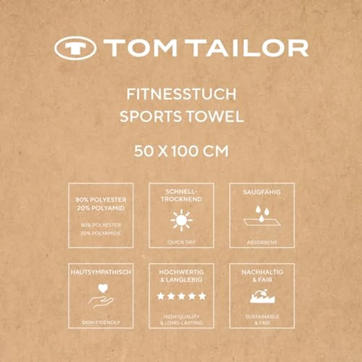 TOM TAILOR HOME Sporthandtuch Fitnesstuch COLOR BATH, Microfaser (1-St), Logo Prägung, Mikrofaser, weich, schnell trocknend – Bild 6