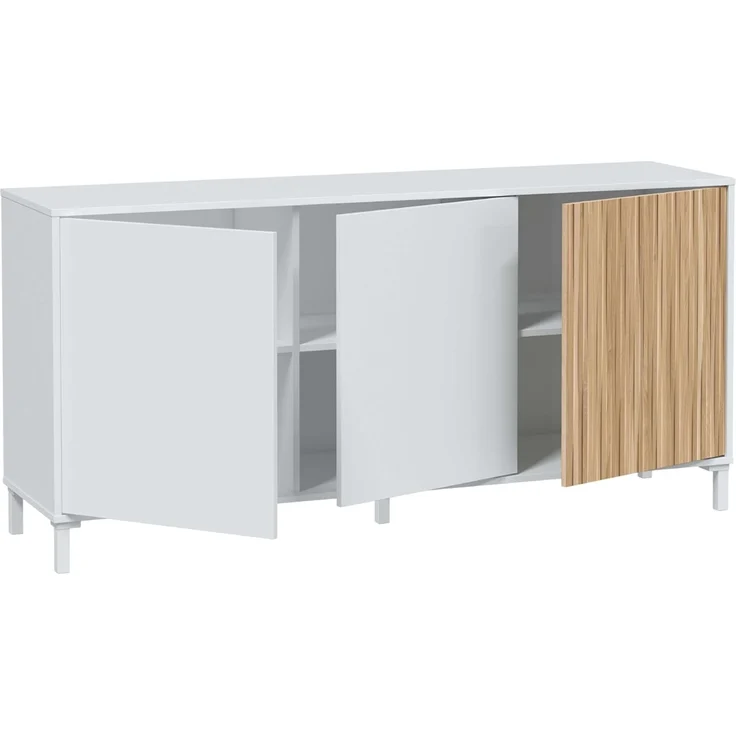 Calicosy Buffet 3 Türen L154 cm - Ethna - Weiß – Bild 4
