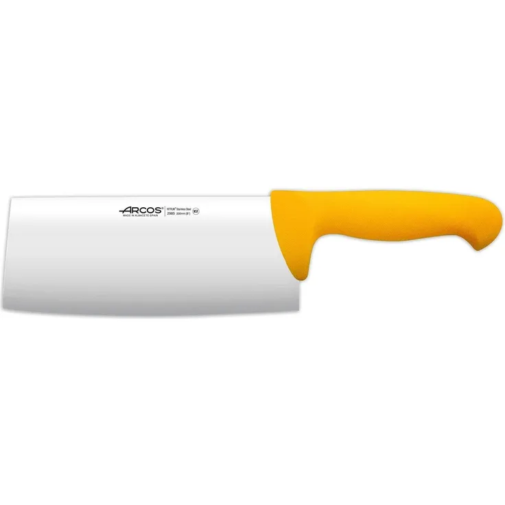 Arcos 298500 Hackmesser, edelstahl, gelb