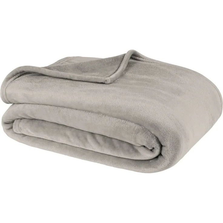 Wohndecke Kuscheldecke Flauschig Fleecedecke 150x200 180x220 Sofa Couch Decke, Carpe Sonno, Super Softe Sofadecke Überwurf Tagesdecke Beige Grau