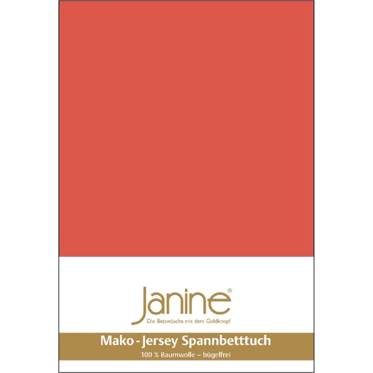 Janine Mako Jersey Spannbetttuch Bettlaken 140-160x200 cm OVP 5007 14 coralle