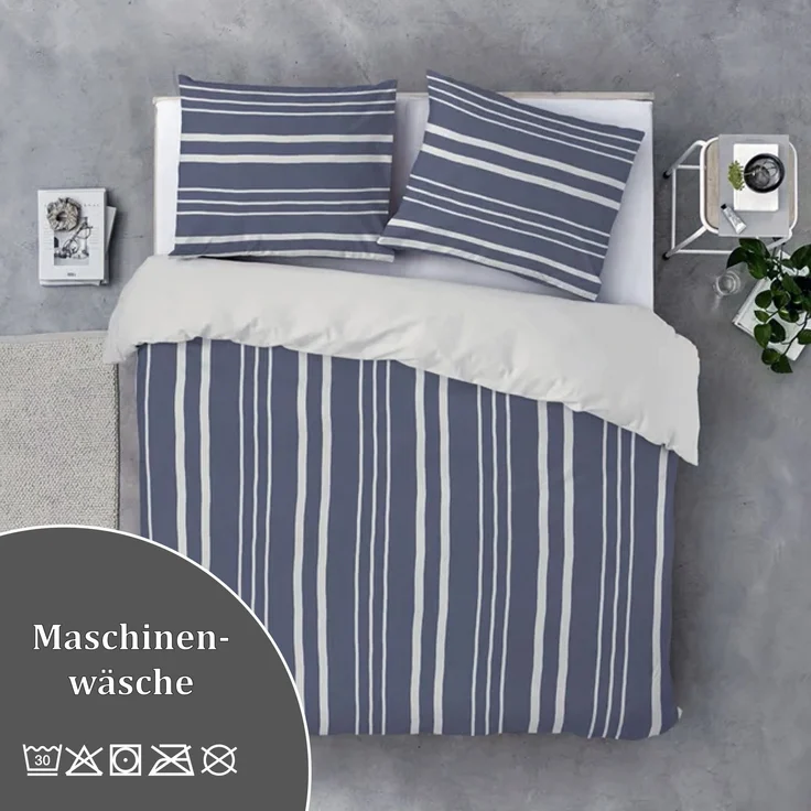 Bettwäsche-Set (135x200cm) - Byrklund Steady Stripes – Bild 4