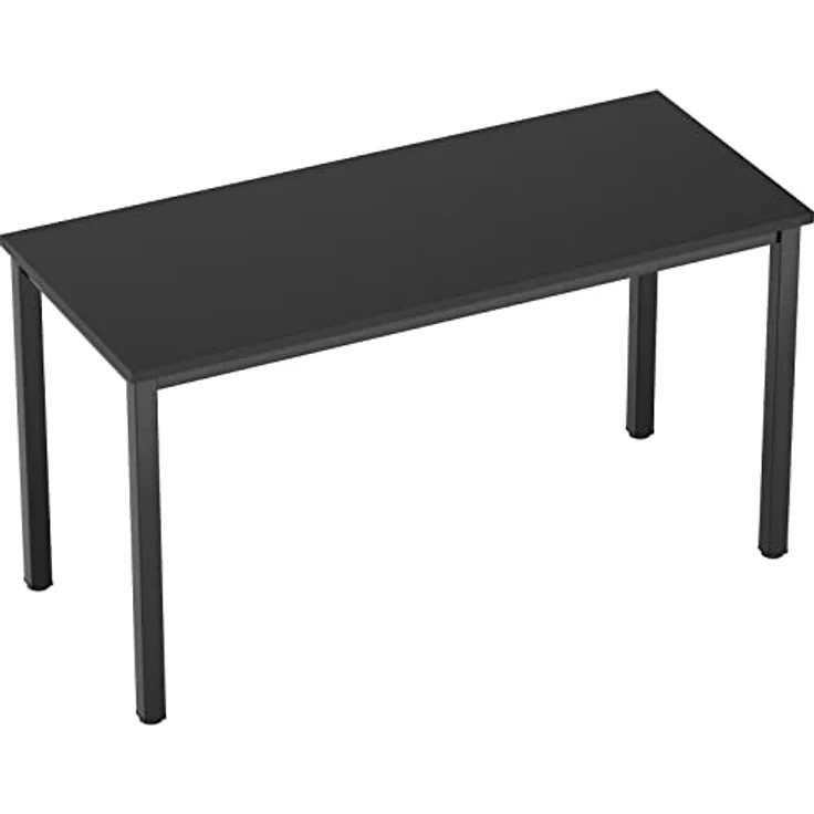 SogesHome PC Schreibtisch Computertisch 100 x 60 x 75 cm Bürotisch Workstation für Home Office Verwenden Schreibtisch, Esstisch Konferenztisch, Schwarz – Bild 8