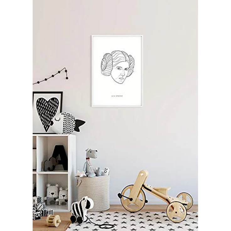 Komar Wandbild | Star Wars Classic Force Faces Leia | Hochwertiger Kunstdruck auf Fotopapier, seidenmatte Oberfläche, Größe 40 x 50 cm, ohne Rahmen – Bild 3