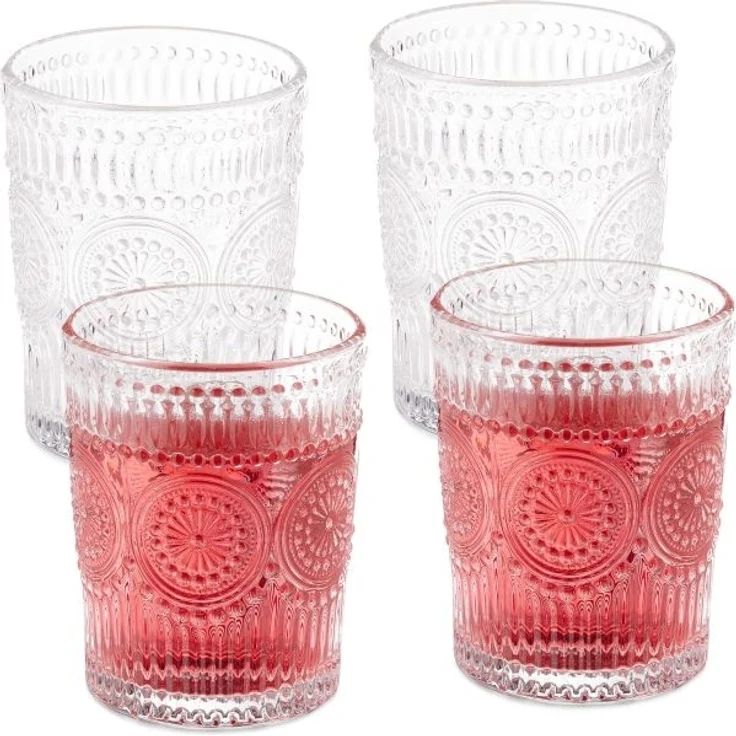 Vintage Trinkgläser 4er Set 300 ml – Bild 1