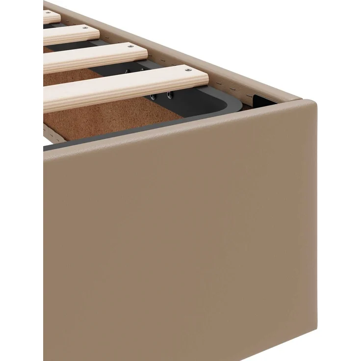 vidaXL Ottoman Bettgestell Cappuccino 140 x 200 cm Kunstleder 3442777 – Bild 10