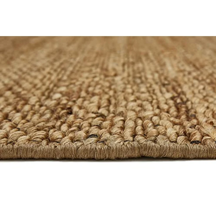 Linea Natura Teppich, Uni Naturfarben, rechteckig 65x130 cm, Handmade in India, für Fußbodenheizung geeignet, strapazierfähig, vegan – Bild 6
