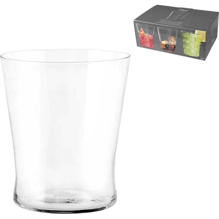 H&H Set von 6 Gläser in einem konischen Glas CC250 Glas Weinglas und Kelch