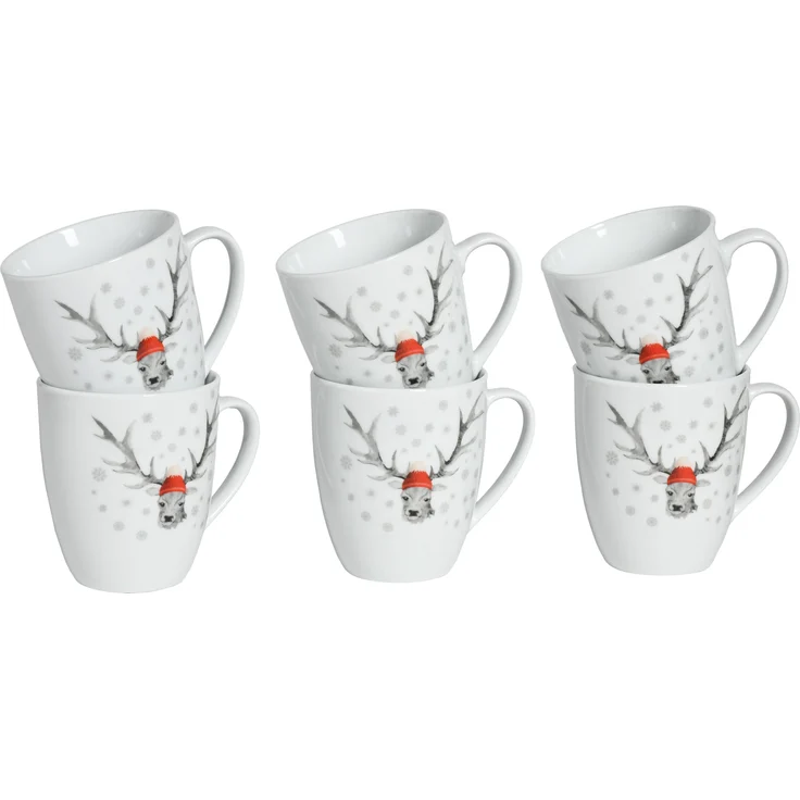 Hirsch (Form Luna), Kaffeebecher 6-tlg (mo) – Bild 1