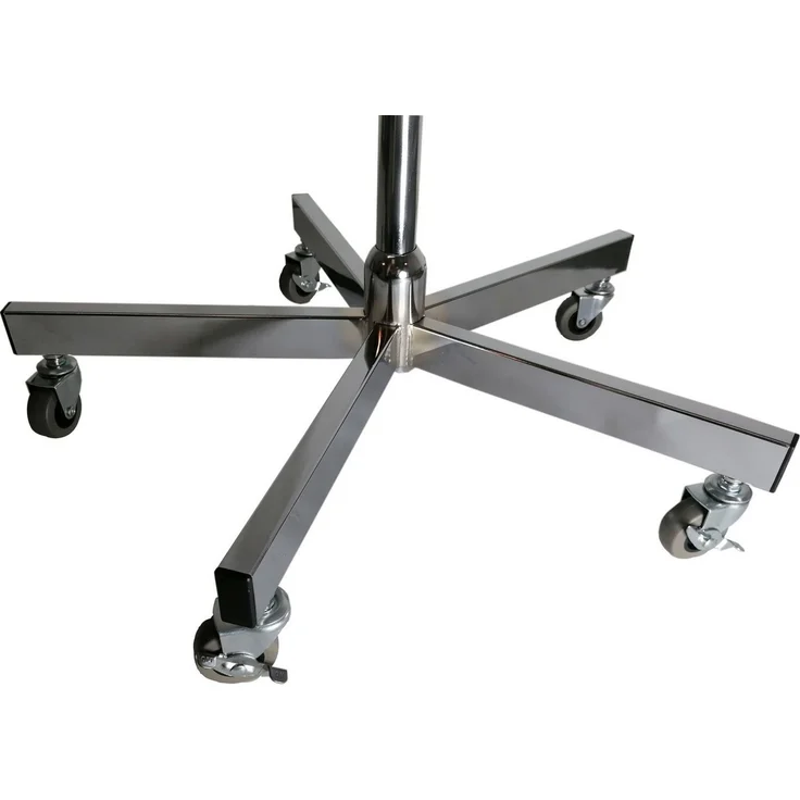 GERSO Kleiderständer Ringständer 80 cm Durchmesser mit Rollen drehbar höhenverstellbar – Bild 2
